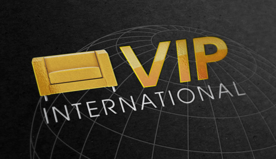VIP International – création de logo et identité visuelle