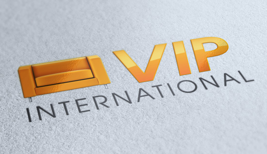 VIP International – création de logo et identité visuelle