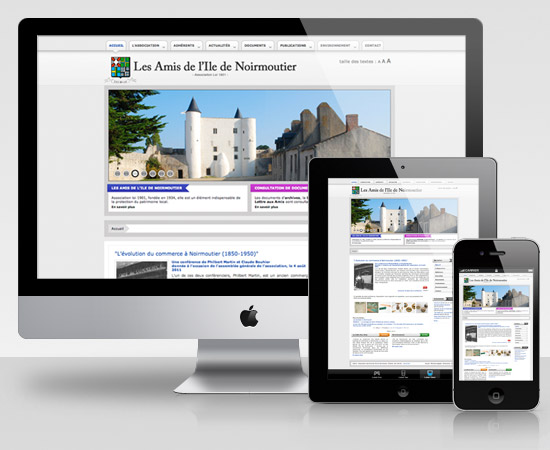 Amis de l’Ile de Noirmoutier – création de site internet catalogue