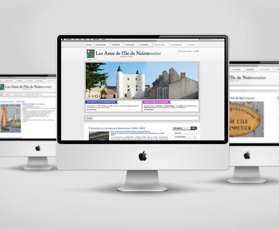 Amis de l’Ile de Noirmoutier – création de site internet catalogue