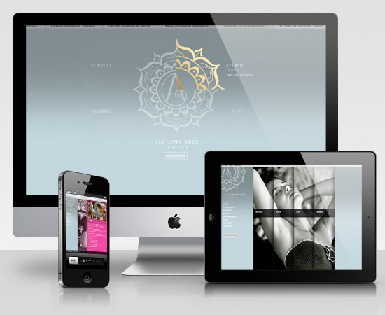 Alchemy Arts Center – création de site internet catalogue en ligne