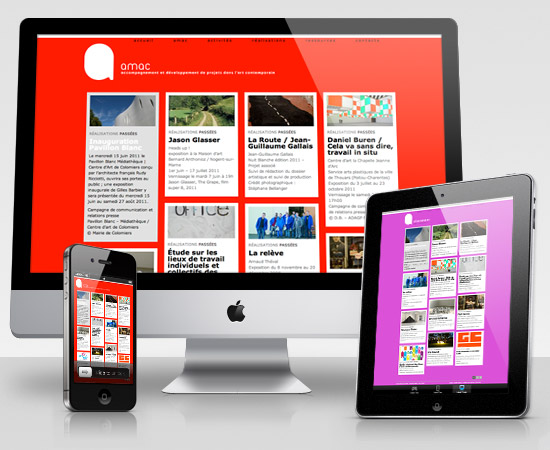 AMAC – création de site internet catalogue en ligne