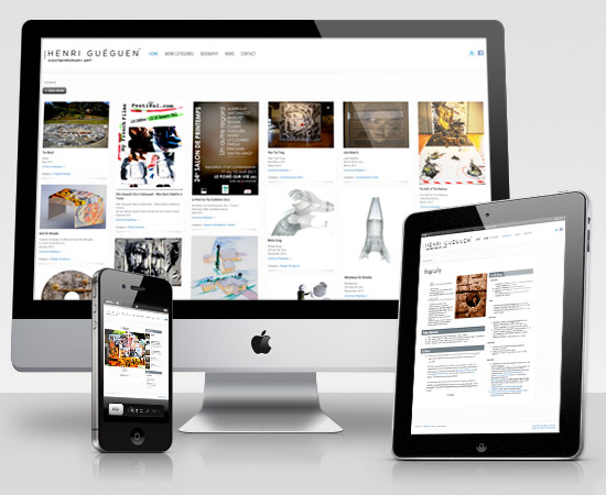 Henri Guéguen – création de site internet catalogue en ligne (portfolio)
