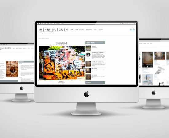 Henri Guéguen – création de site internet catalogue en ligne (portfolio)
