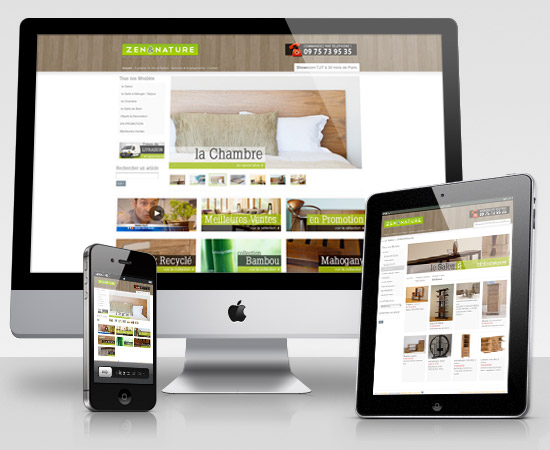 Zen & Nature – création de site internet catalogue en ligne