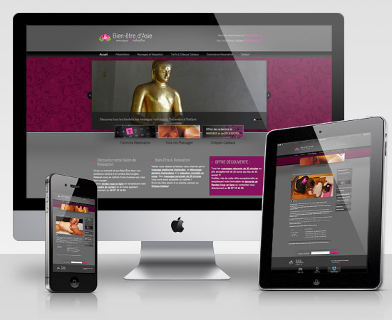 Bien Être d’Asie – création de site internet vitrine