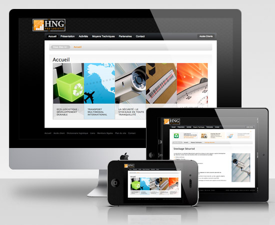HNG Pro-Logistic – création de site internet vitrine