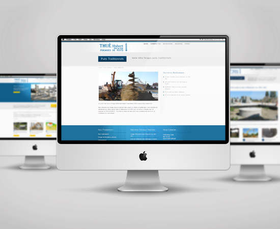 Thué Forages – création de site internet vitrine