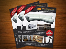 VIP International – réalisation de cartes & flyers publicitaires